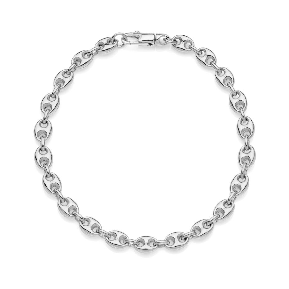 Bracciale maglia marina in argento - 6377