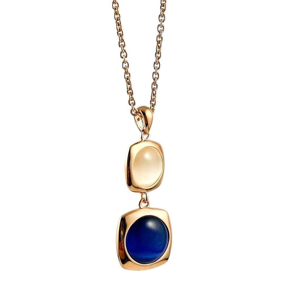 Collana in argento rosa e quarzi idrotermali