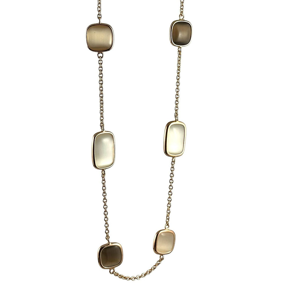 Collana donna in argento rosa e quarzi idrotermali