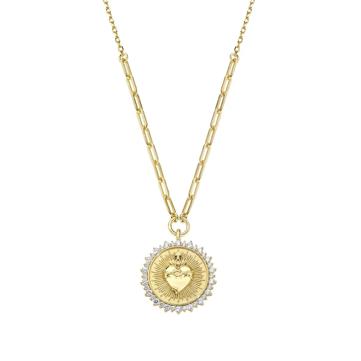 Collana Sacro Cuore Ex Voto Luminoso - CLSCTOGBZ