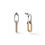Thumbnail: Orecchini catena bicolore e zirconi - 2787