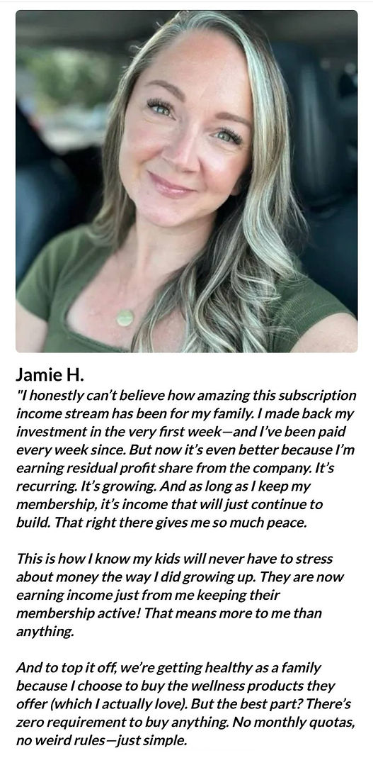 Story of a real person having success by using our sharing system