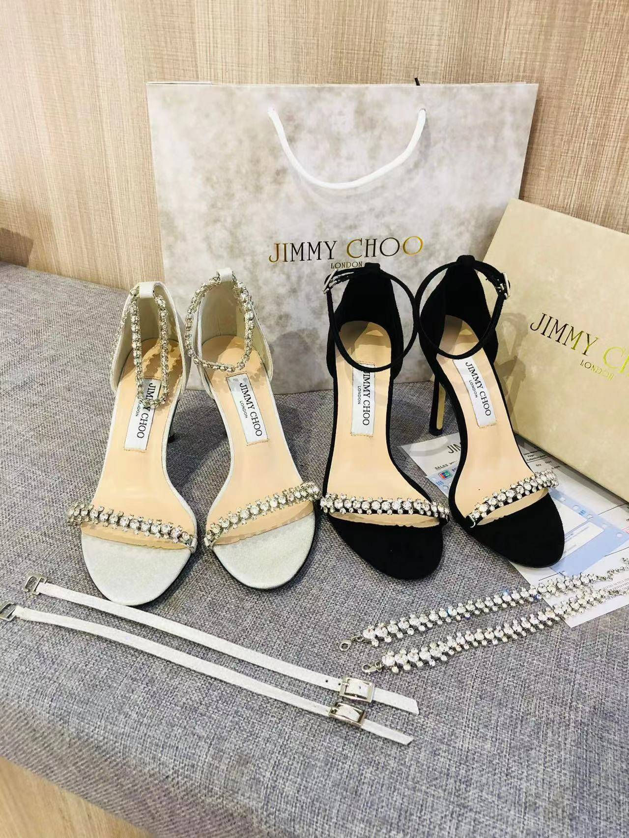 Elegant Rhinestone Heels for women with complete packaging & papers