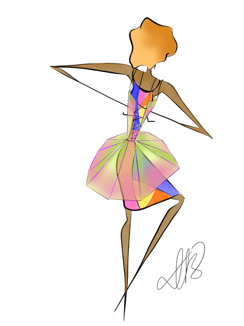 The clown dress (back)
