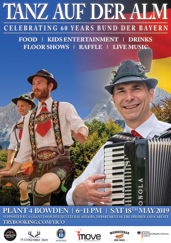 Tanz Auf Der Alm Accordian and Dancers (