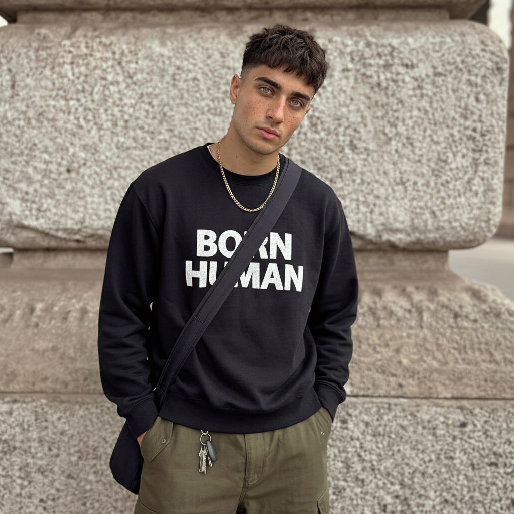 Born Human™ Black Sweatshirt Unisex 