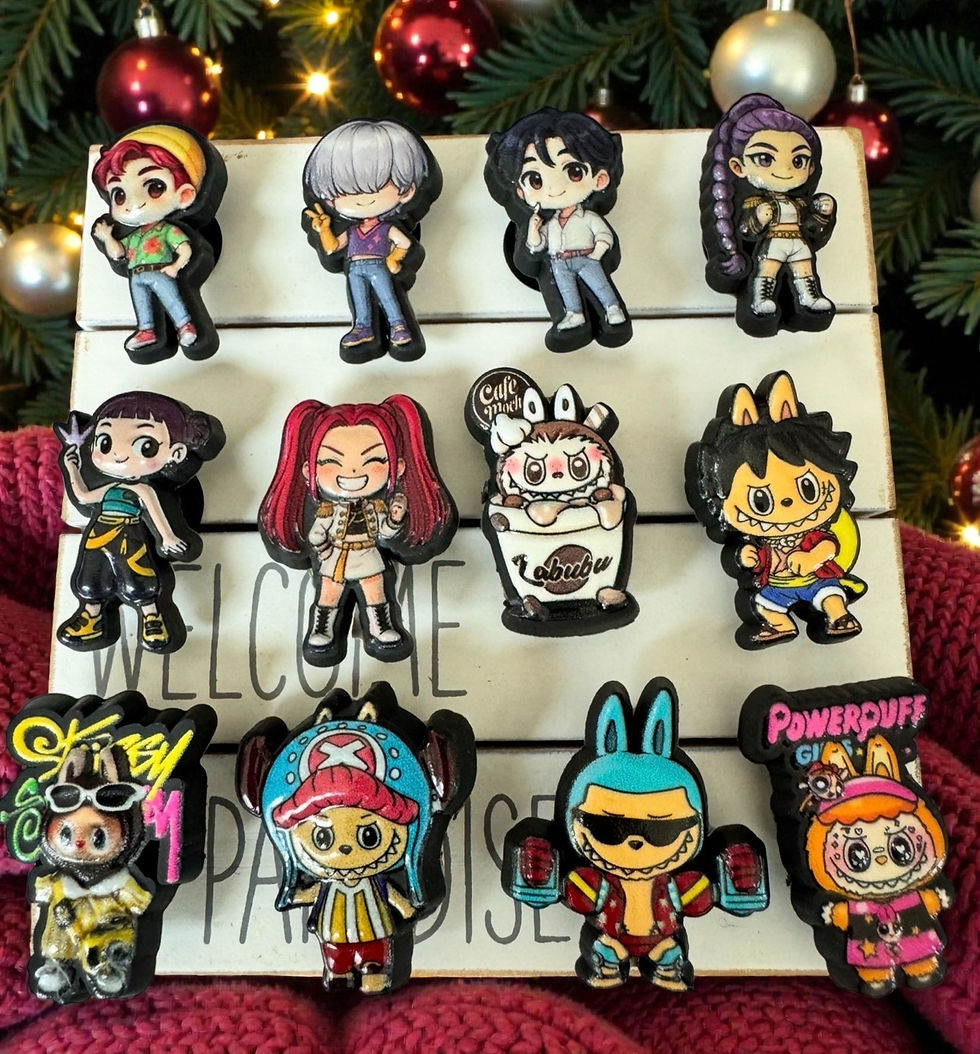 12-Pack Adventure & Pop Star Croc Charms – Fun Mix for Trendy Kids