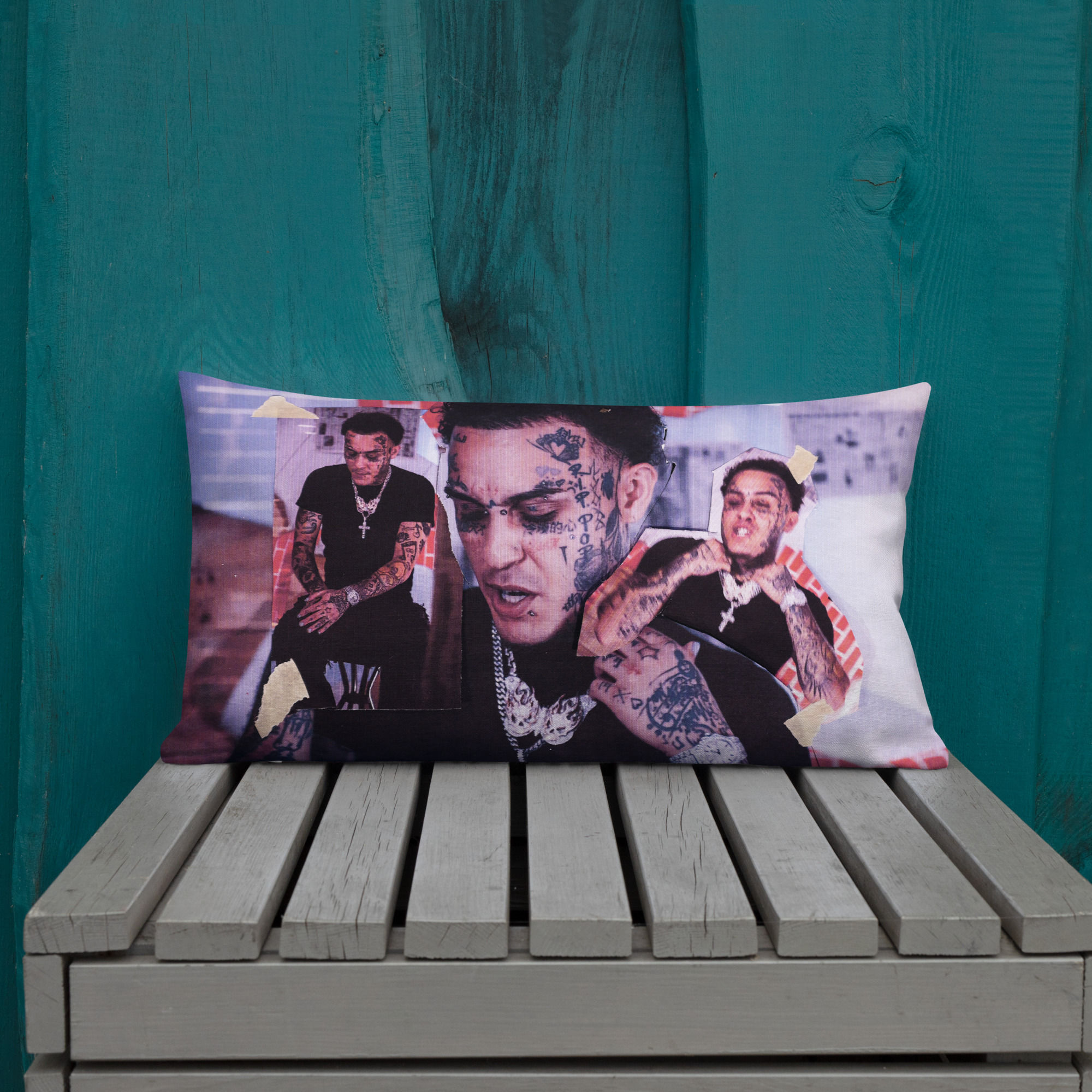 Lil Skies Collage Premium Pillow