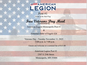 Veterans Day Meal