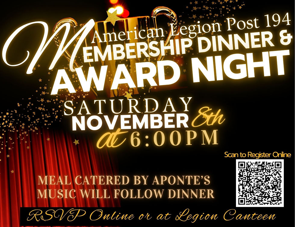 Membership Dinner & Award Night