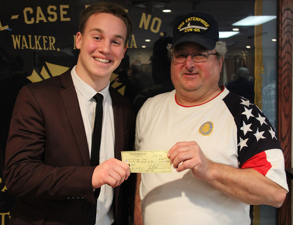 SAL Donation for Oratorical Contestant