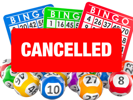 Bingo Cancelled for Saturday, January 24