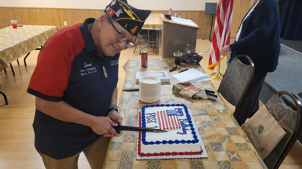 Post 1 Installs Officers, Celebrates Birthday