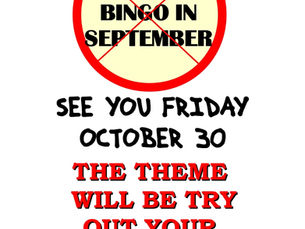 No Rockin' Bingo in September