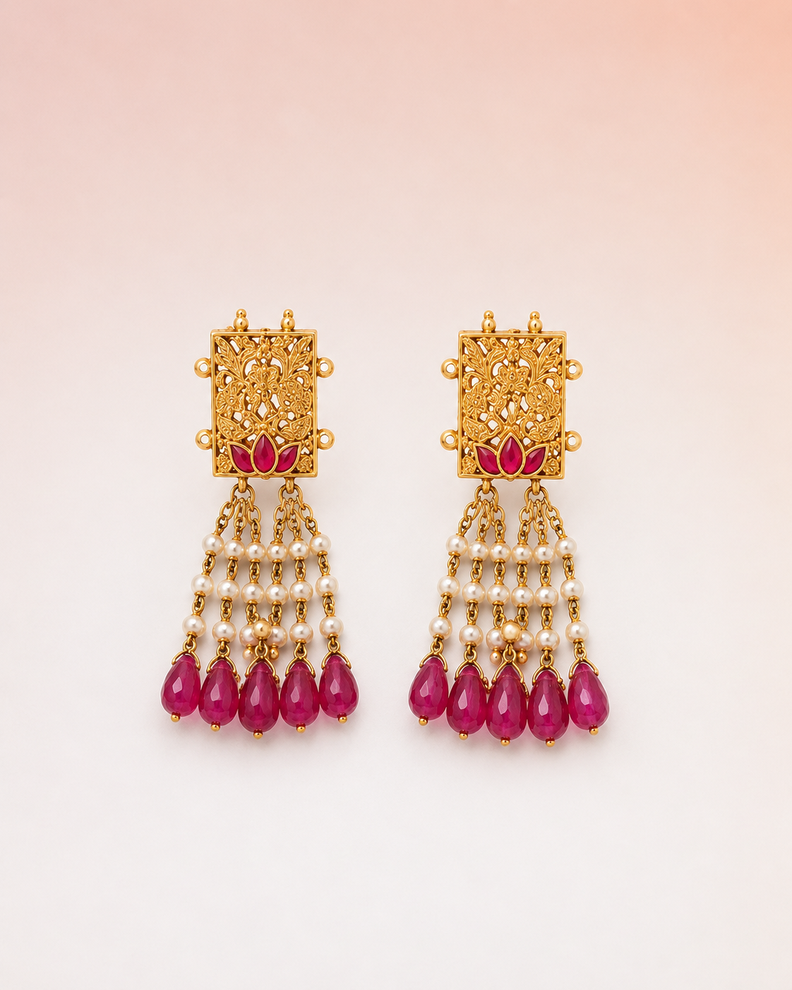 Padma Rani Cascade Earrings