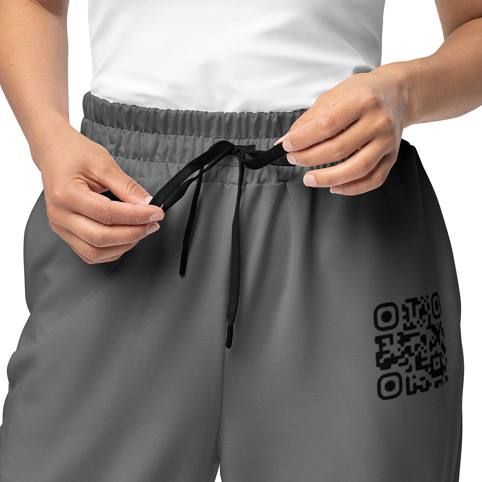 Thumbnail: Grey Sweats w Black Print