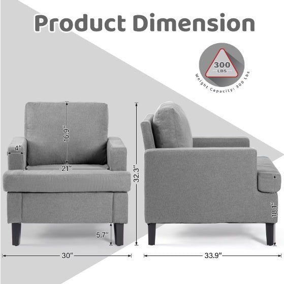 Thumbnail: Bedroom, Living Room, Single Sofa Chair