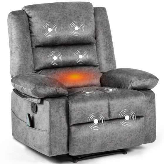 Thumbnail: Grey Massage Lounger Sofa