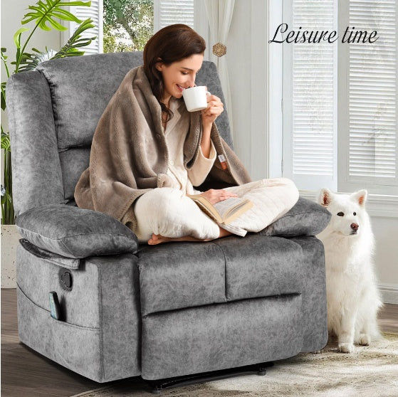 Thumbnail: Grey Massage Lounger Sofa