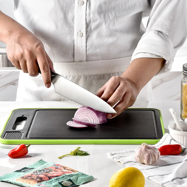 Thumbnail: Multi-Function Cutting Board with Defrosting and Knife Sharpener