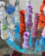 Coral Base 3D Printed with Ceramic Clay