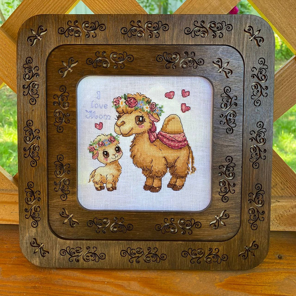 Прев'ю: Схема до Дня матері Верблюжа і мама