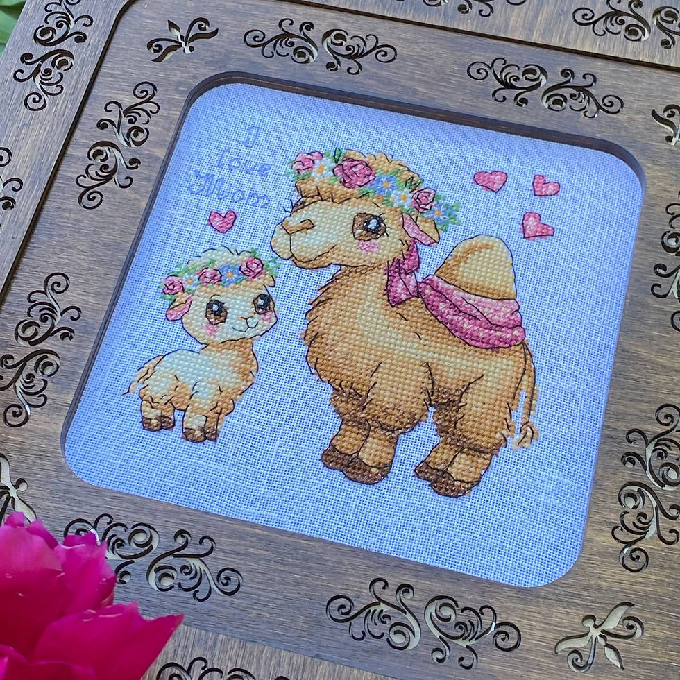 Прев'ю: Схема до Дня матері Верблюжа і мама