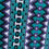Thumbnail: ECSA Custom Saddle Blanket - Black/White/Show Purple/Turq/Teal