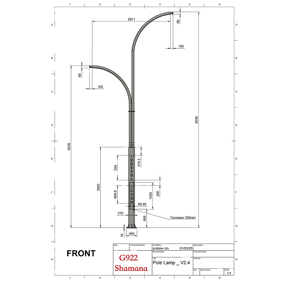 000929-04 Street lighting pole