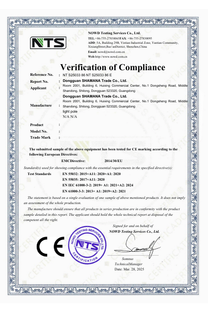 EMC and LVD compliance certificate for electrical components integrated in lighting poles