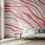 Küçük resim: Sade Pembe Çizgili Beyaz Duvar Kağıdı