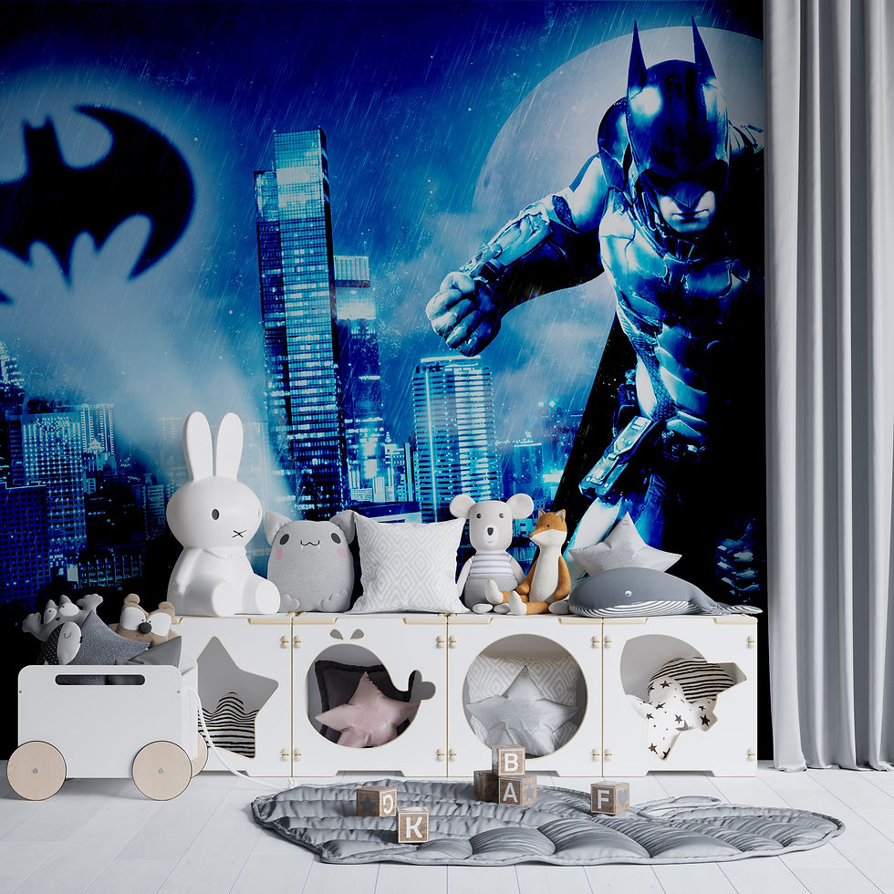 Küçük resim: Batman Süper Kahraman DC Çocuk Odası Duvar Kağıdı