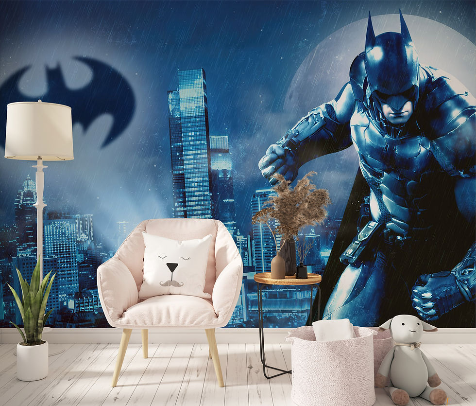 Küçük resim: Batman Süper Kahraman DC Çocuk Odası Duvar Kağıdı