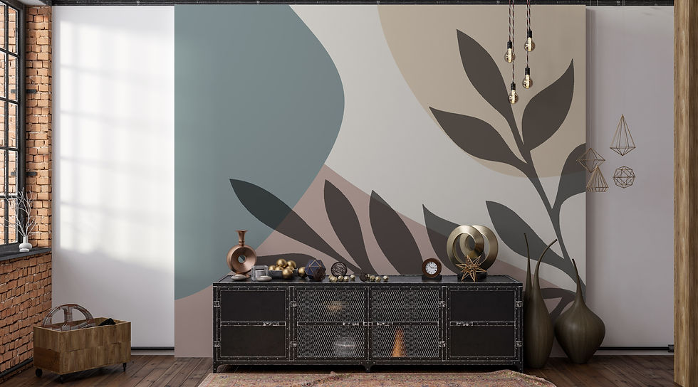 Küçük resim: Zarif Yumuşak Pastel Tonlarda Soyut Duvar Kağıdı