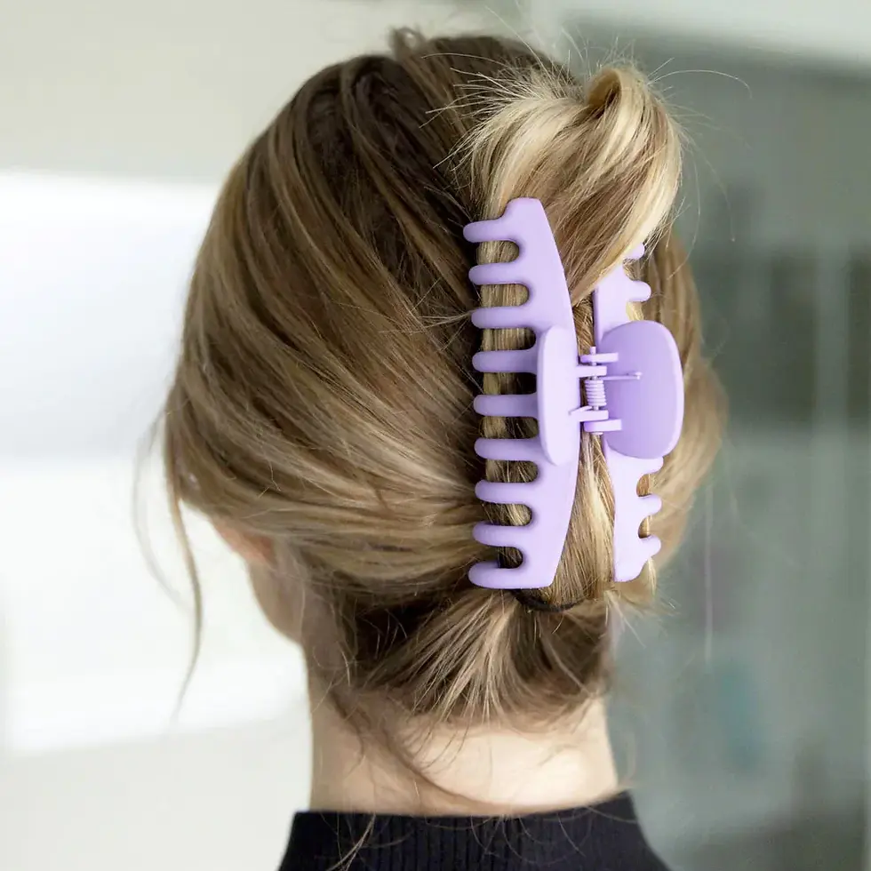 Thumbnail: Framar Claw Hair Clips - Pastels - 4 Pack