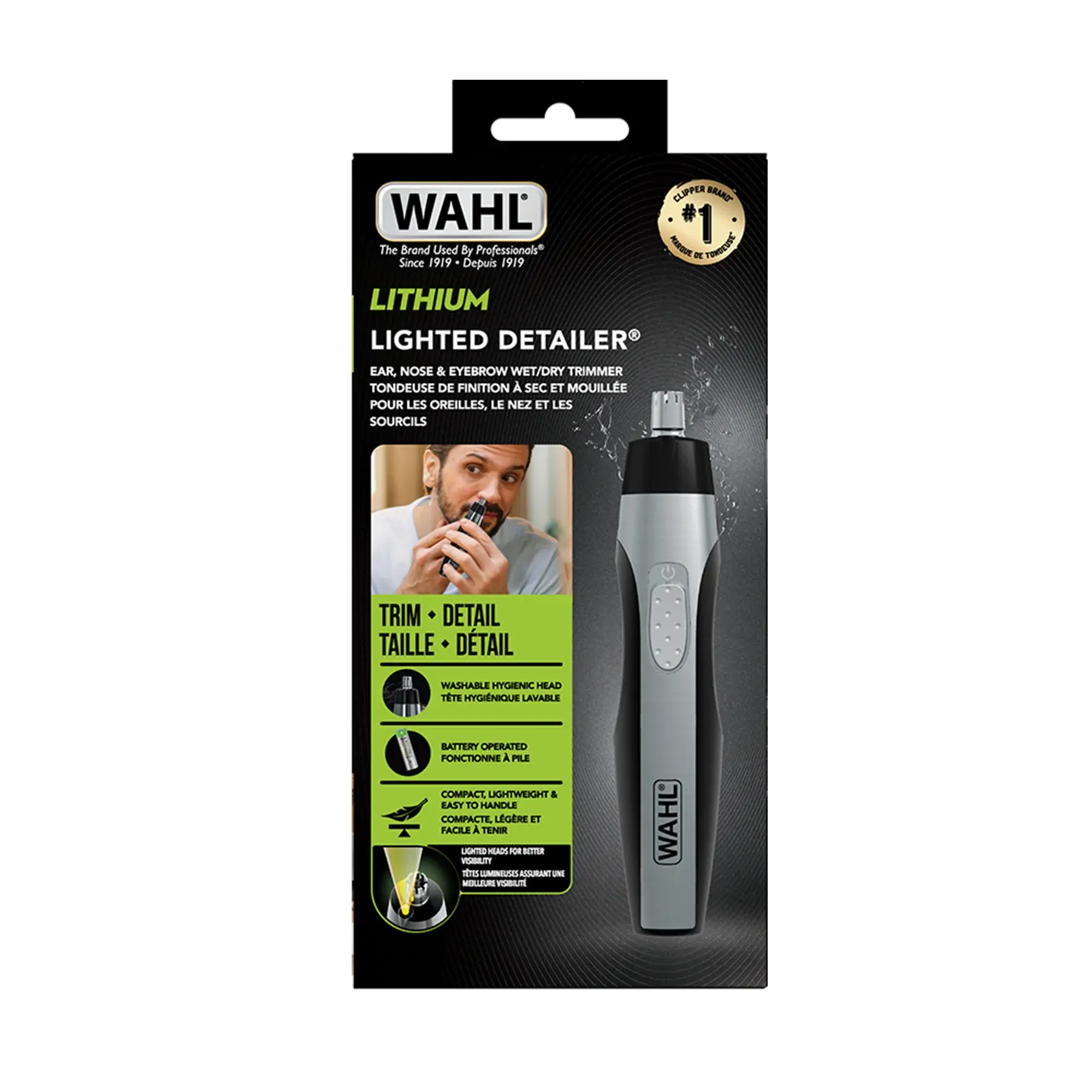 Wahl Lighted Detailer with 3 Cutting Heads 5572