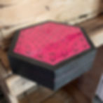 Miniature : Boite hexagonale Fleur de vie. Lithothérapie. Recharger ses minéraux, nettoyer ses cristaux. Rangement pierres 