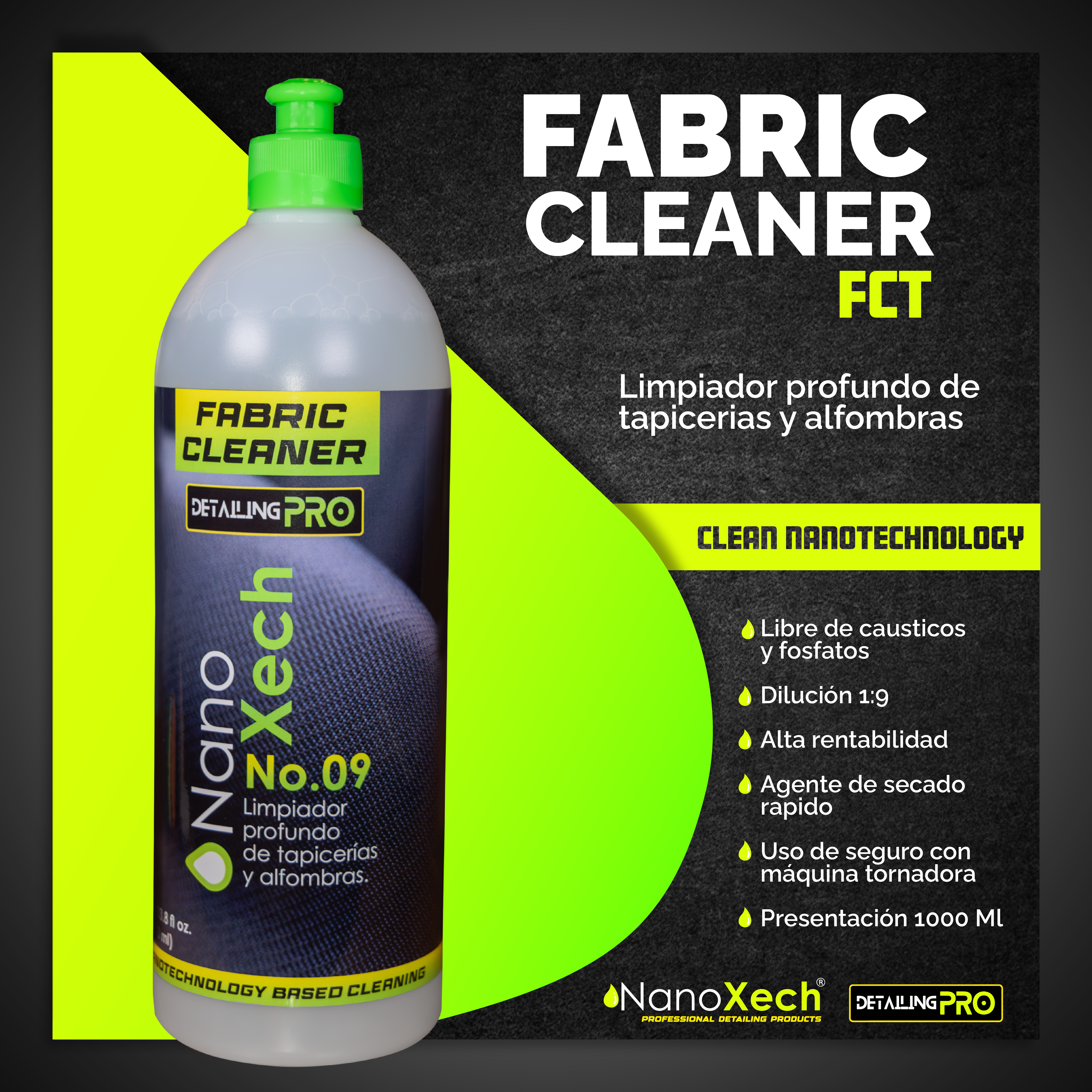Fabric cleaner limpiador profundo de tapicerias