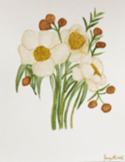 Clair De Lune Peony Bouquet