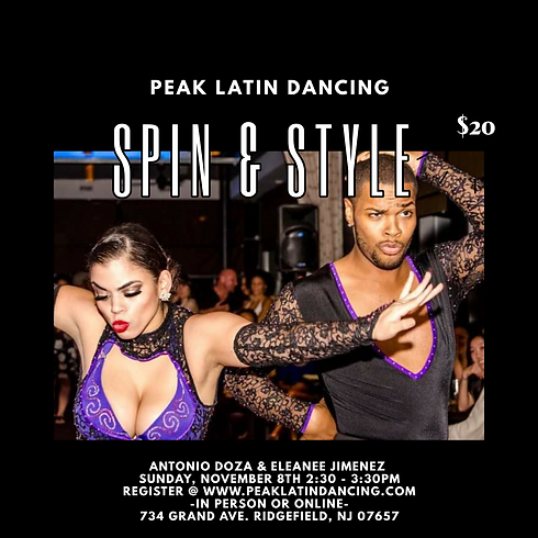 SPIN & STYLE WORKSHOP WITH ANTONIO DOZA & ELEANEE JIMENEZ
