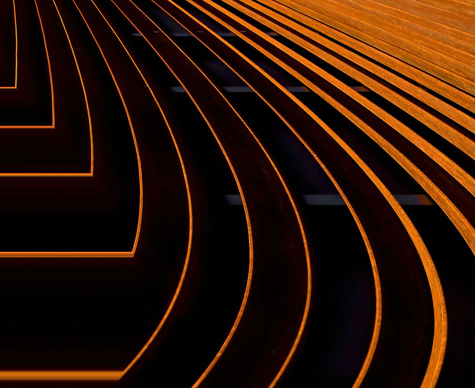 Abstract lines like a running track