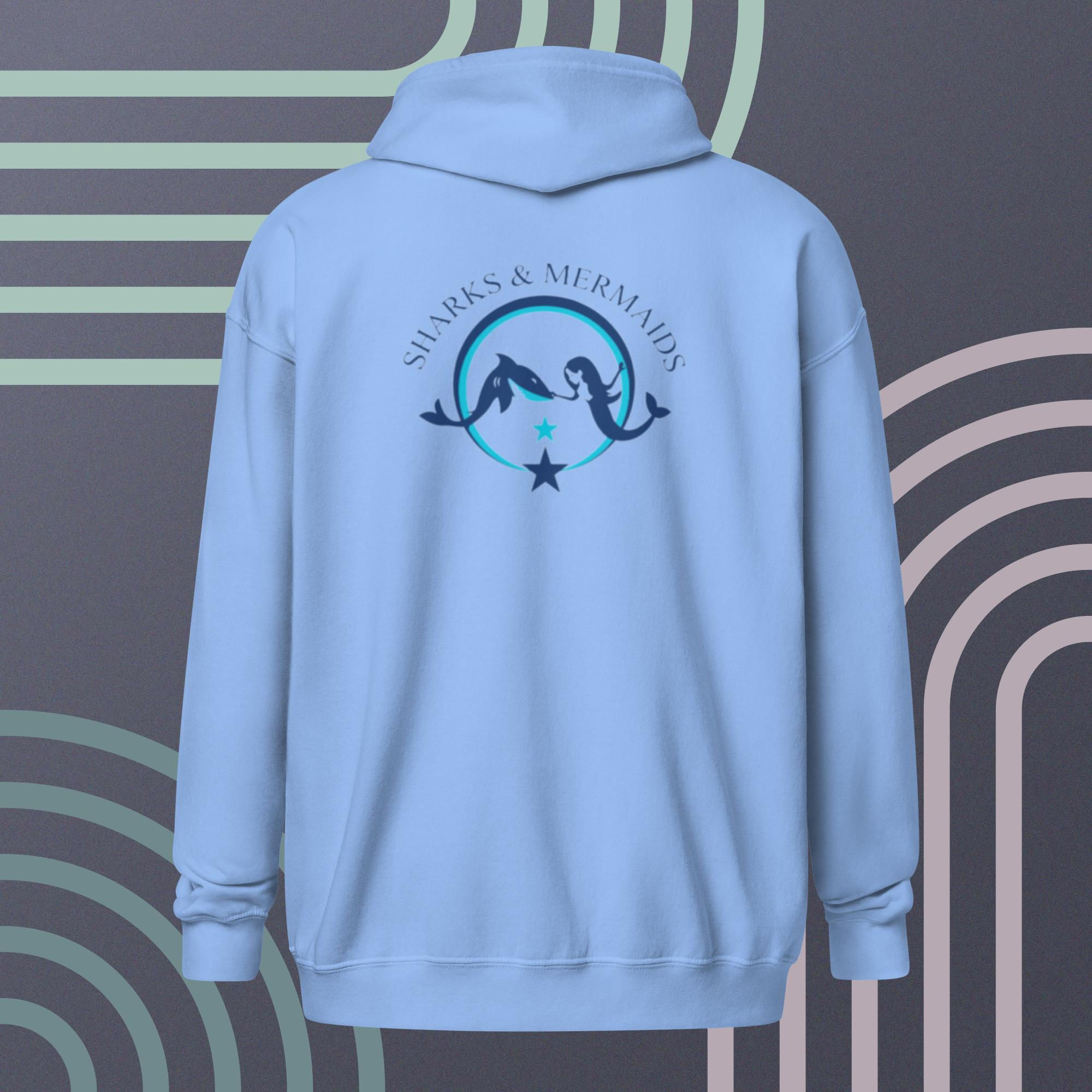 Strong, Brave, and Unstoppable Mermaid Unisex heavy blend zip hoodie