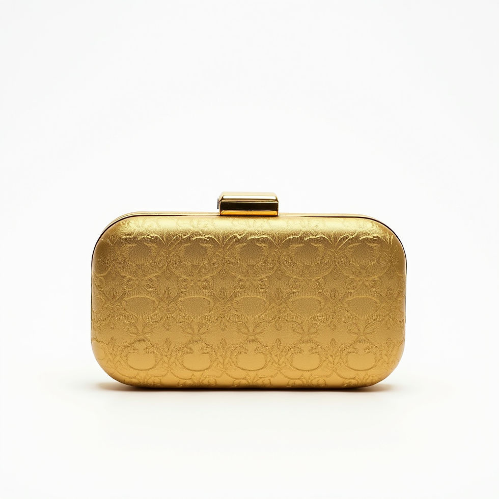 Golden Zari Clutch