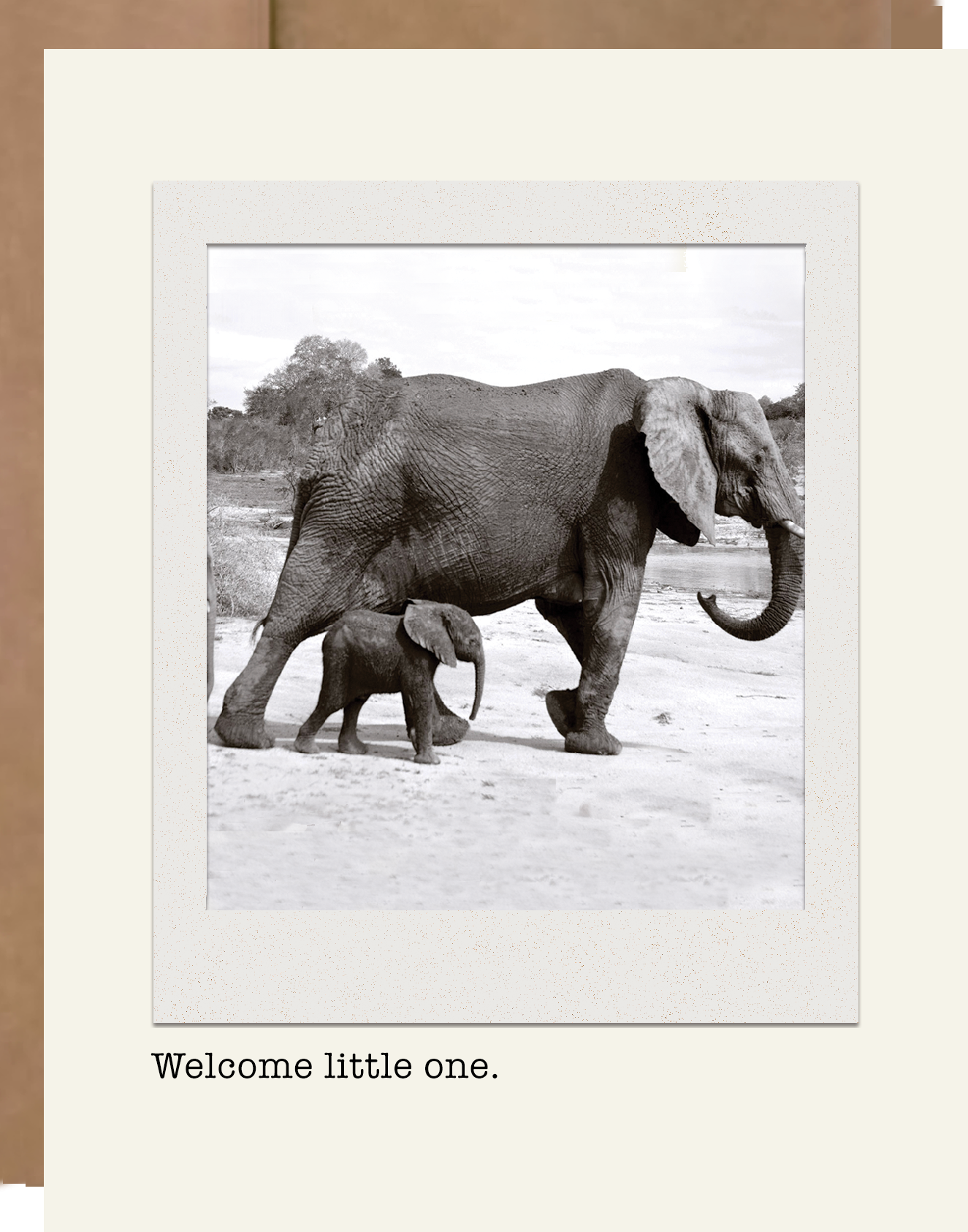 Welcome Little One - New Baby Card (BABY17)