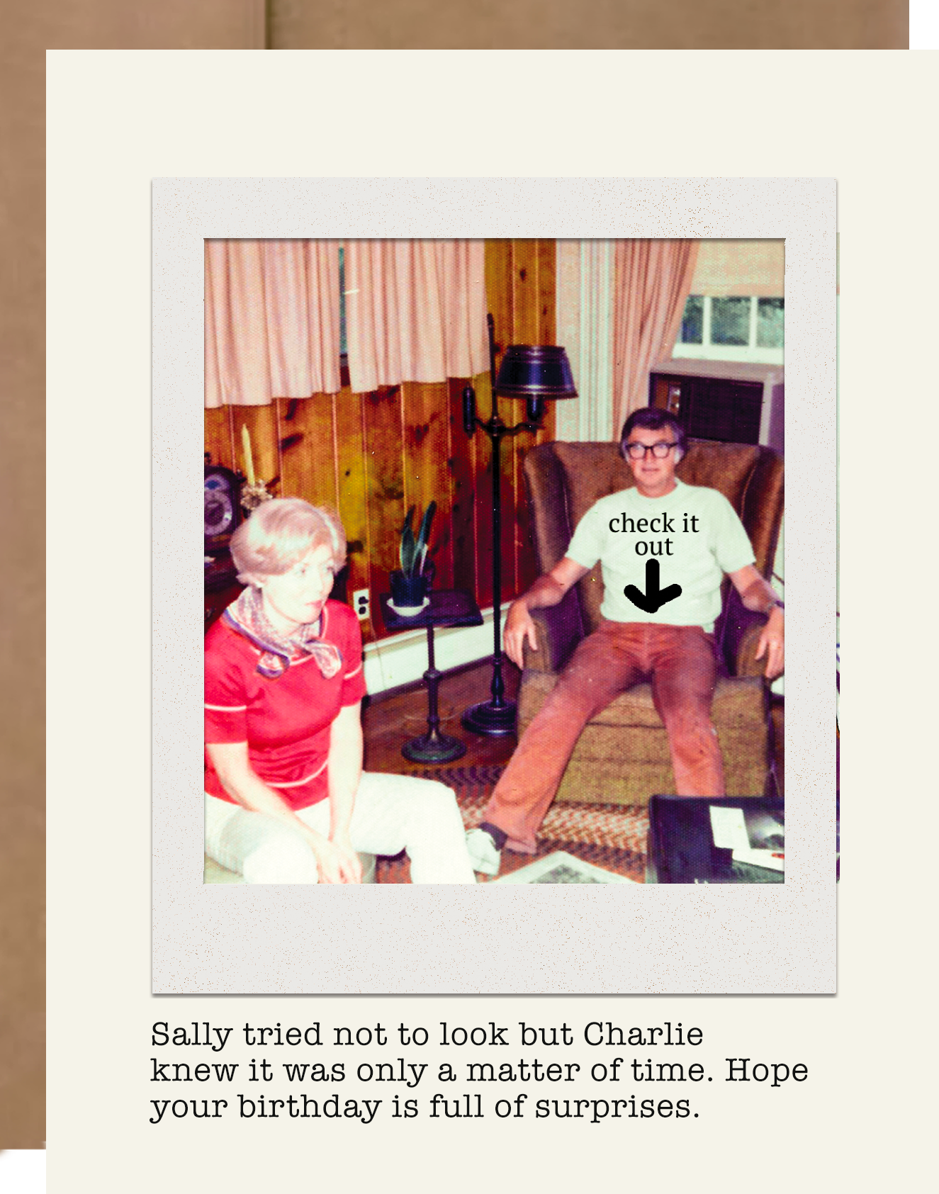 Tried not to look - Happy Birthday