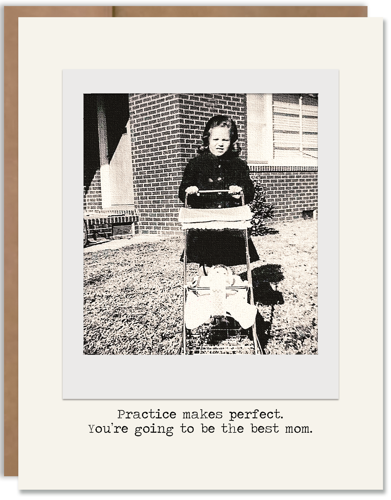 Practice Make Perfect - New Baby Card