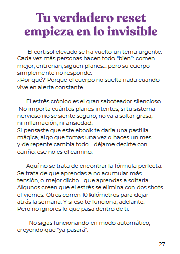 Miniatura: Libro "Reset del cortisol" para personas que no logran bajar de peso