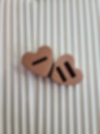 Porte-bagues forme de cœur, Support de bagues forme de cœur, capacité 1 ou 2 bagues, coloris terracotta, parfait pour bijoux.
