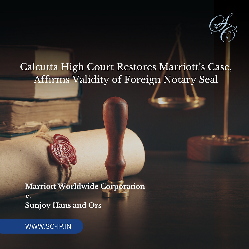 Marriott Worldwide Corporation v. Sunjoy Hans and Ors.