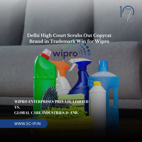 Wipro Enterprises Private Limited vs. Global Care Industries & Anr.